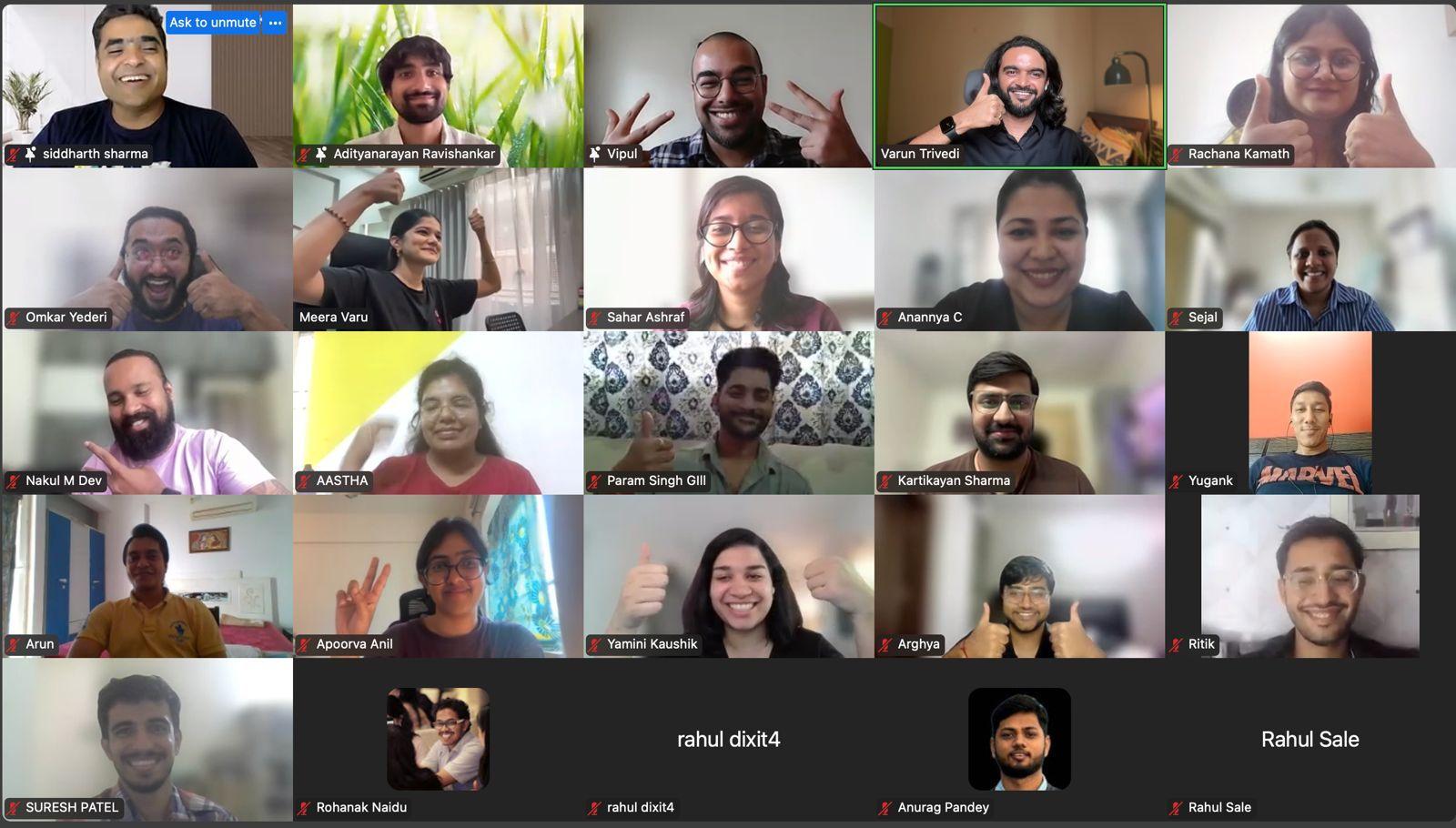 GoPMM webinar cohort on a live call